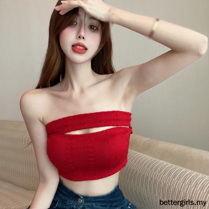 Áo Croptop Dệt Kim Sát Nách Màu Sắc Thanh Lịch