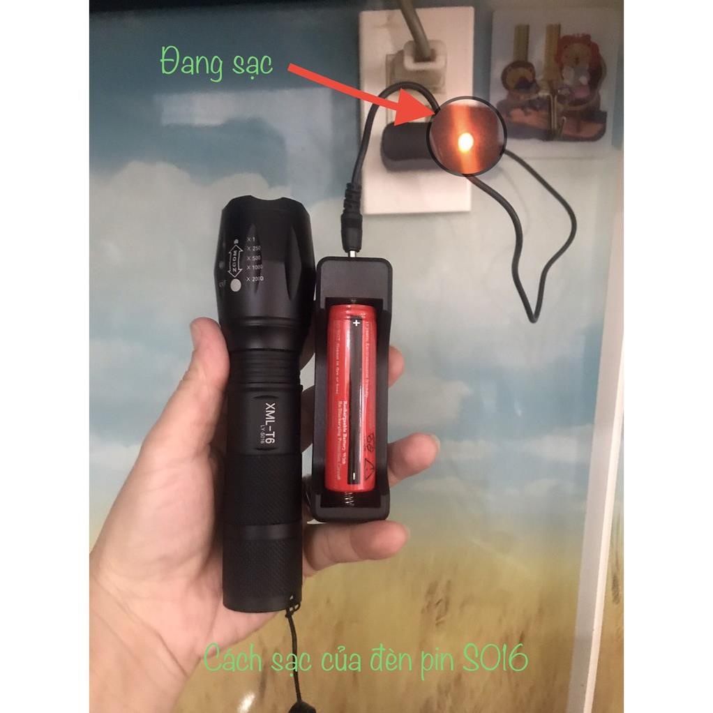 Đèn pin siêu sáng S016 - chính hãng MAYOR WOLF chống nước IP65, sạc siêu bền | BigBuy360 - bigbuy360.vn
