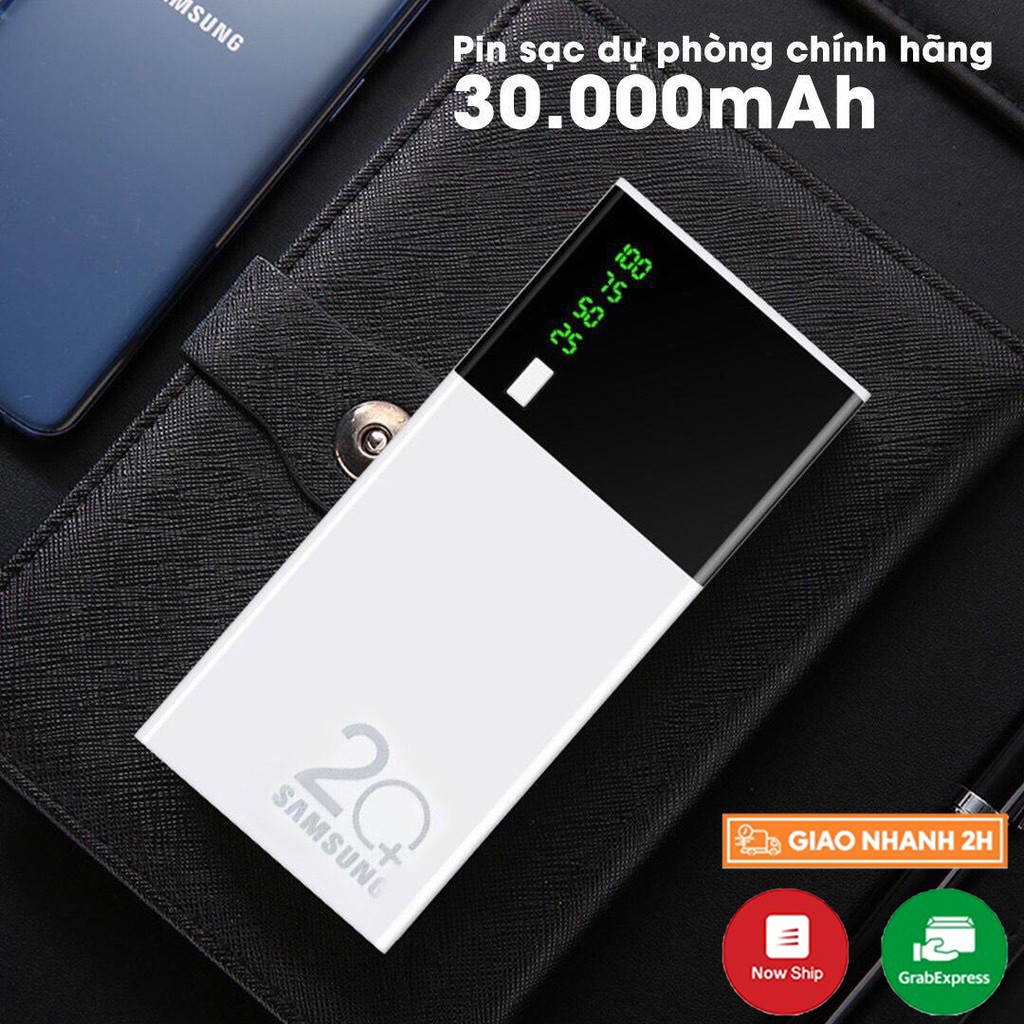 Sạc dự phòng 20000mAh 2 Cổng Hỗ Trợ Sạc Nhanh ( Bảo Hành 12 Tháng )