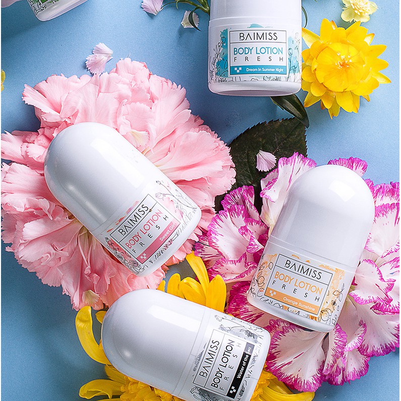 Lăn Khử Mùi Cơ Thể 24H Baimiss Body Lotion Fresh 30ML