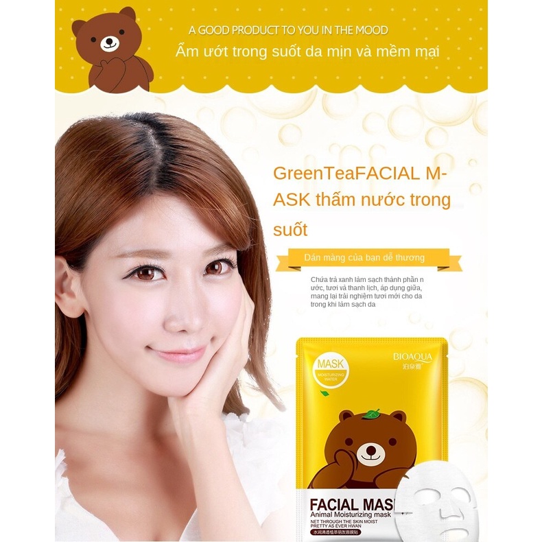 (Hàng Mới Về) Mặt Nạ Dưỡng Ẩm Chiết Xuất Thực Vật Hoạt Hình Bioaqua | BigBuy360 - bigbuy360.vn
