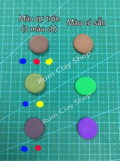 Đất sét siêu nhẹ tự khô nhiều màu 100gr