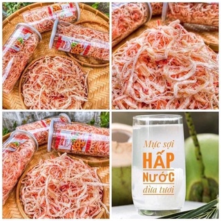Mực xé hấp dừa