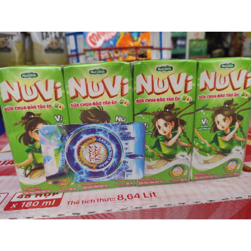 {LỐC 4 HỘP} SỮA NUVI HÃNG NUTIFOOD 180ML[ ĐỦ VỊ]
