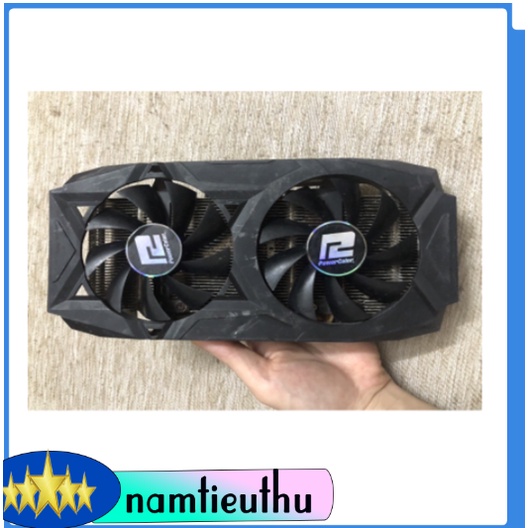 Bộ tản nhiệt và fan cho vga pơwer rx580 tâm ốc 53mm