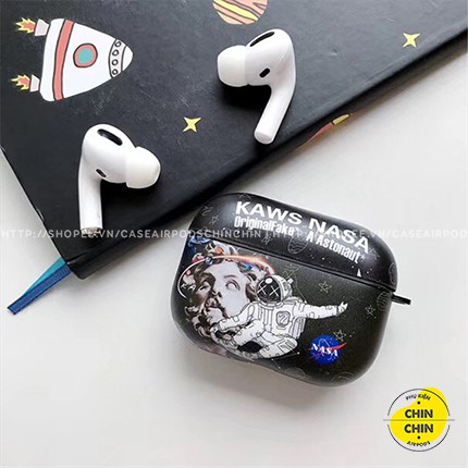 Combo Case Vỏ Bọc Tai Nghe Airpod 1 2 Pro Kaws x Nasa Bằng Nhựa TPU Cao Cấp Kèm Móc Khóa Cực Chất - Chin Chin Shop