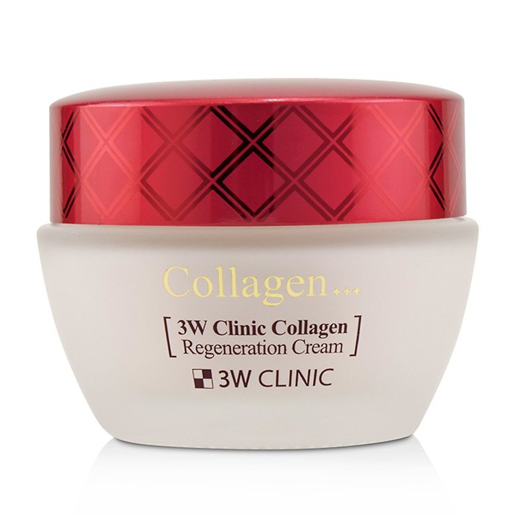 Kem dưỡng da săn chắc chống lão hóa Collagen 3W CLINIC COLLAGEN REGENERATION CREAM 60g - Hàn Quốc Chính Hãng