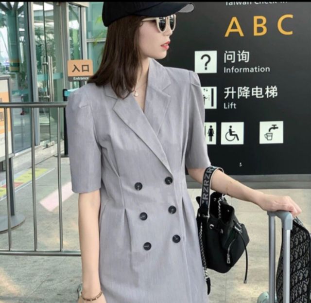 Đầm vest 6 nút