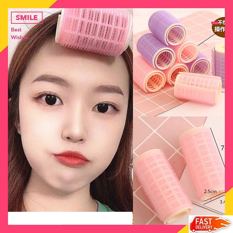 Bộ 2 Lô Uốn Tóc Xoăn Bằng Nhựa Tự Dính Tiện Dụng