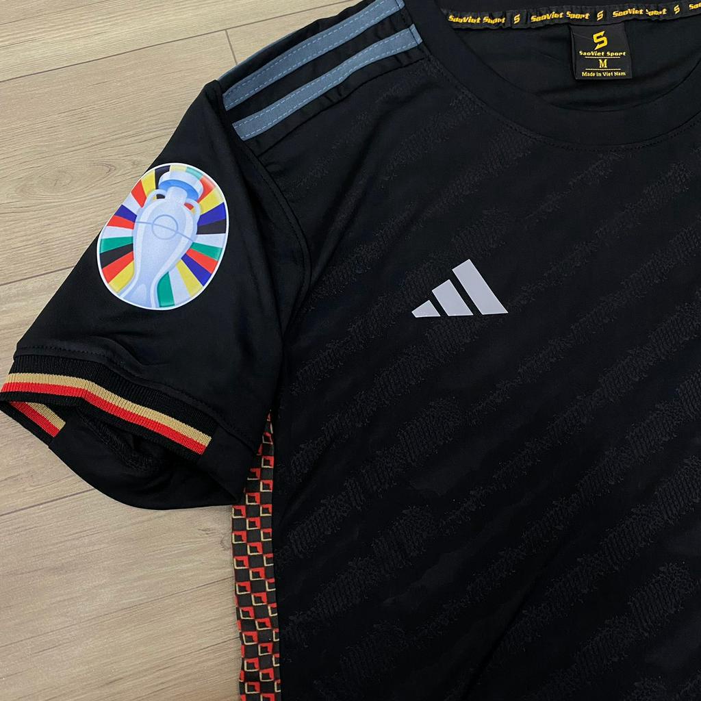 Bộ quần áo đá banh đội tuyển ĐỨC đen viền xám sân khách SV EURO2024