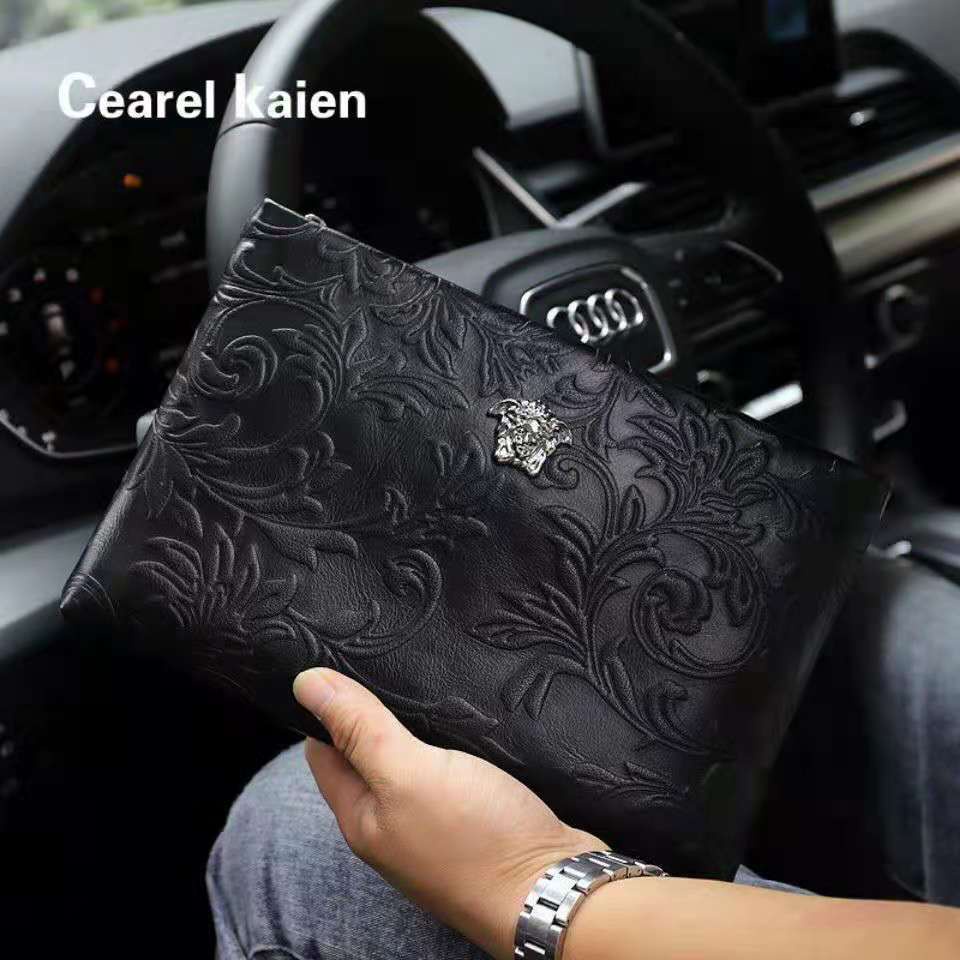 Ví Da Cầm Tay Versace Phong Cách Hàn Quốc Thời Trang Cho Nam