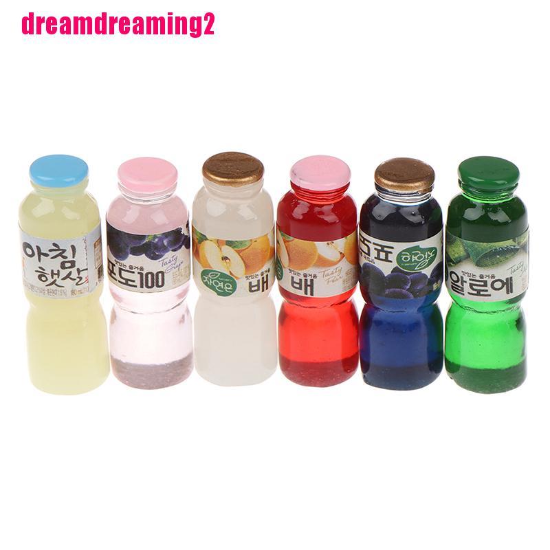 Bộ 5 Bình Nước Uống Mini Tỉ Lệ 1 / 12 Trang Trí Nhà Búp Bê