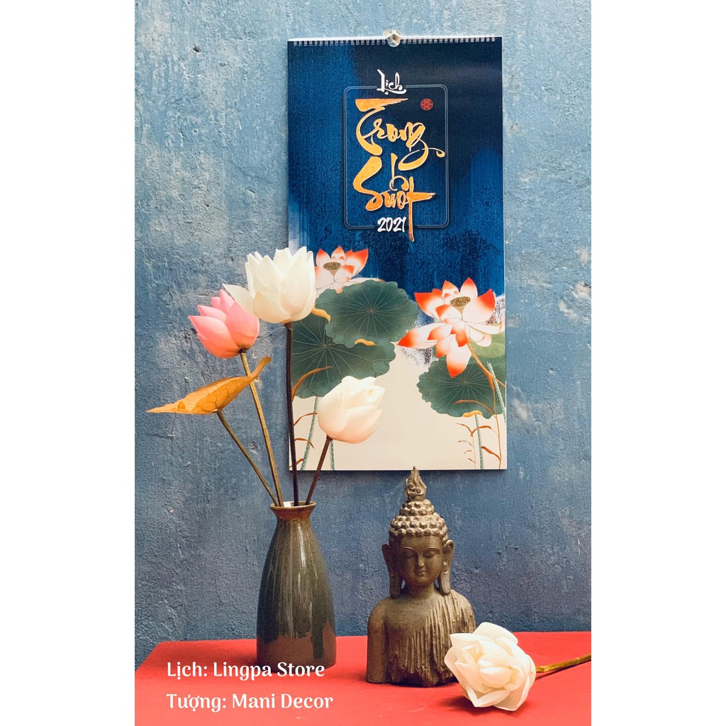 Lịch Thư Pháp Treo Tường Tết Tân Sửu 2021 - Lịch Trong Suốt 2021- Bộ Sưu Tập Tranh Thư Pháp Bình An