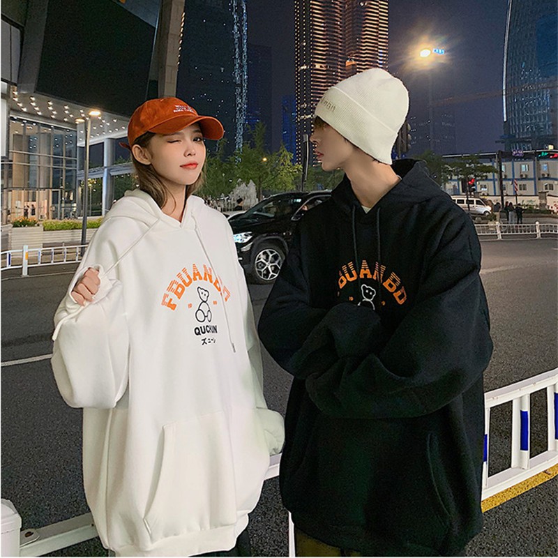 Áo hoodie nam nữ unisex nỉ ngoại cặp đôi form rộng FBUANBD hàn quốc cute chống nắng Sammy96 Shop