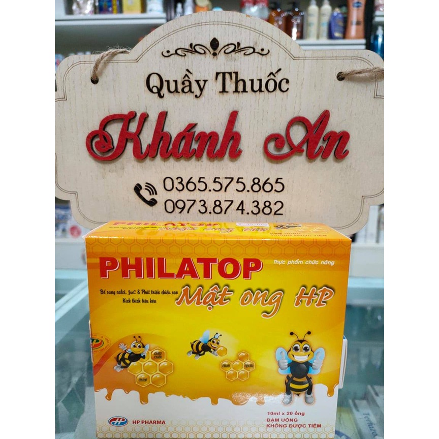 Đạm uống philatop mật ong HP hộp 20 ống