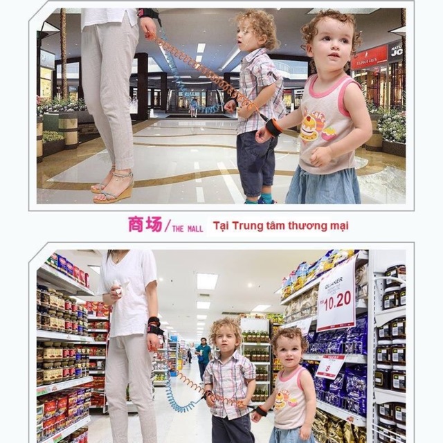 Dây dắt trẻ đi dạo chống lạc
