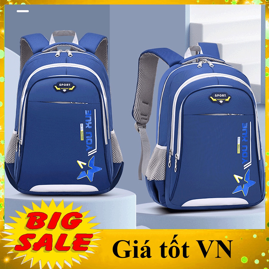 Balo Cặp sách học sinh chống gù lưng, chống thấm nước, phản quang ban đêm cho bé trai gái tiểu học lớp 2-5