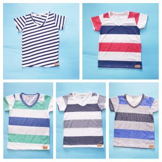 Combo 5 áo thun bé trai cotton xuất khẩu