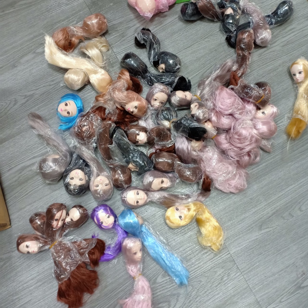 Sale các mẫu đầu búp bê doris,loli,kexin,barbie ,mắt vẽ size 30cm giá cực rẻ số lượng ít