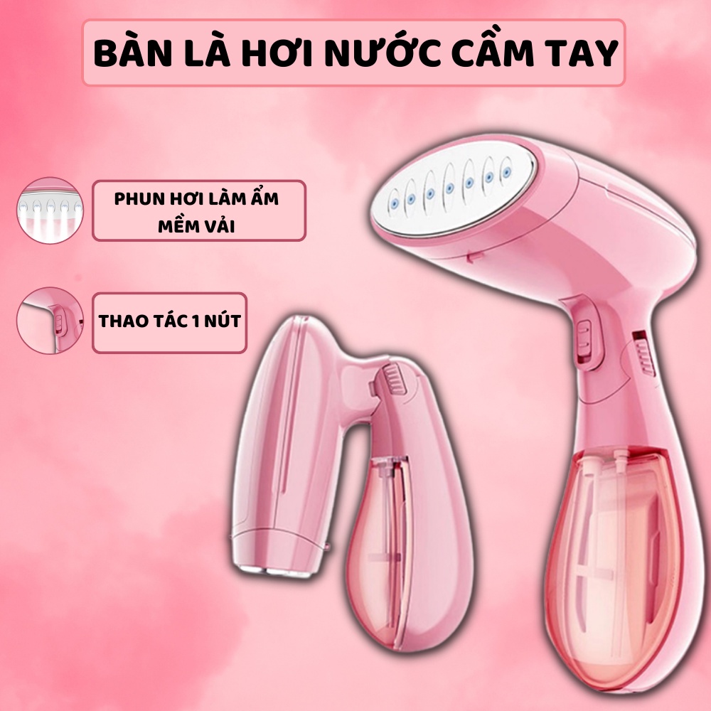 Bàn Là Hơi Nước Cầm Tay Công Suất 1500W, Mẫu Mới 2022 Thông Minh Nhỏ Gọn Tiện Lợi