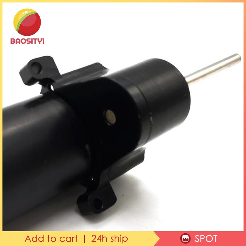 Hộp Số Kim Loại Toàn Diện 1 [Baosity1] Với Động Cơ Chổi Than 370 Cho Xe Tải WPL D12 Màu Đen Có Động Cơ