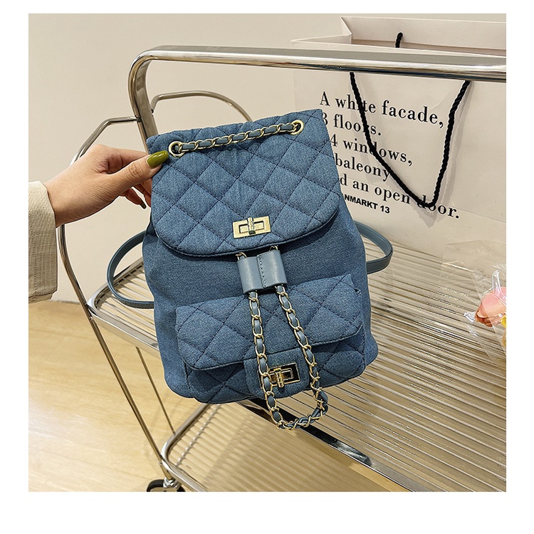 Balo Đeo Vai Vải Denim Thời Trang 2022 Cho Nữ