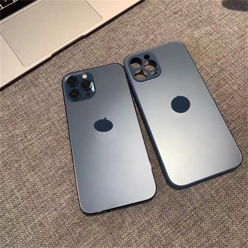 Ốp điện thoại mặt kính nhám thích hợp cho Iphone 12 12 Pro 12 13 Pro Max 11 11 Pro 11 Pro Max Xr Xs Max 7 8 Plus
