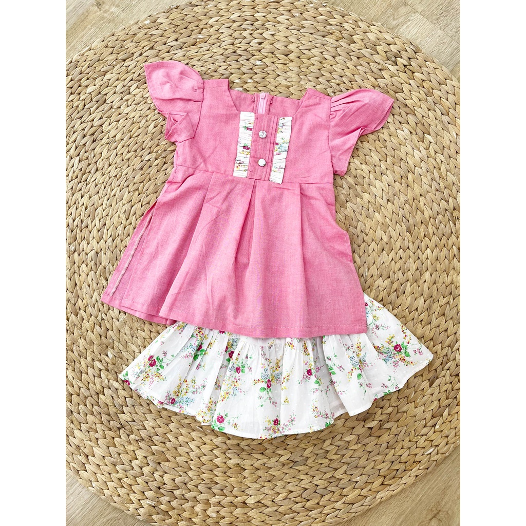 Set Áo dài cách tân bé gái Festival Sora Chan Tay Búp 9kg-46kg SoraChan-M155,M156,M157
