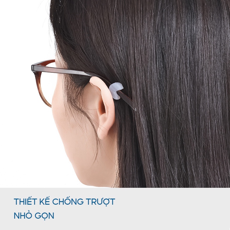 Đệm silicon chống trượt gọng kính cài đuôi gần tai hình tròn khuyết LILYEYEWEAR