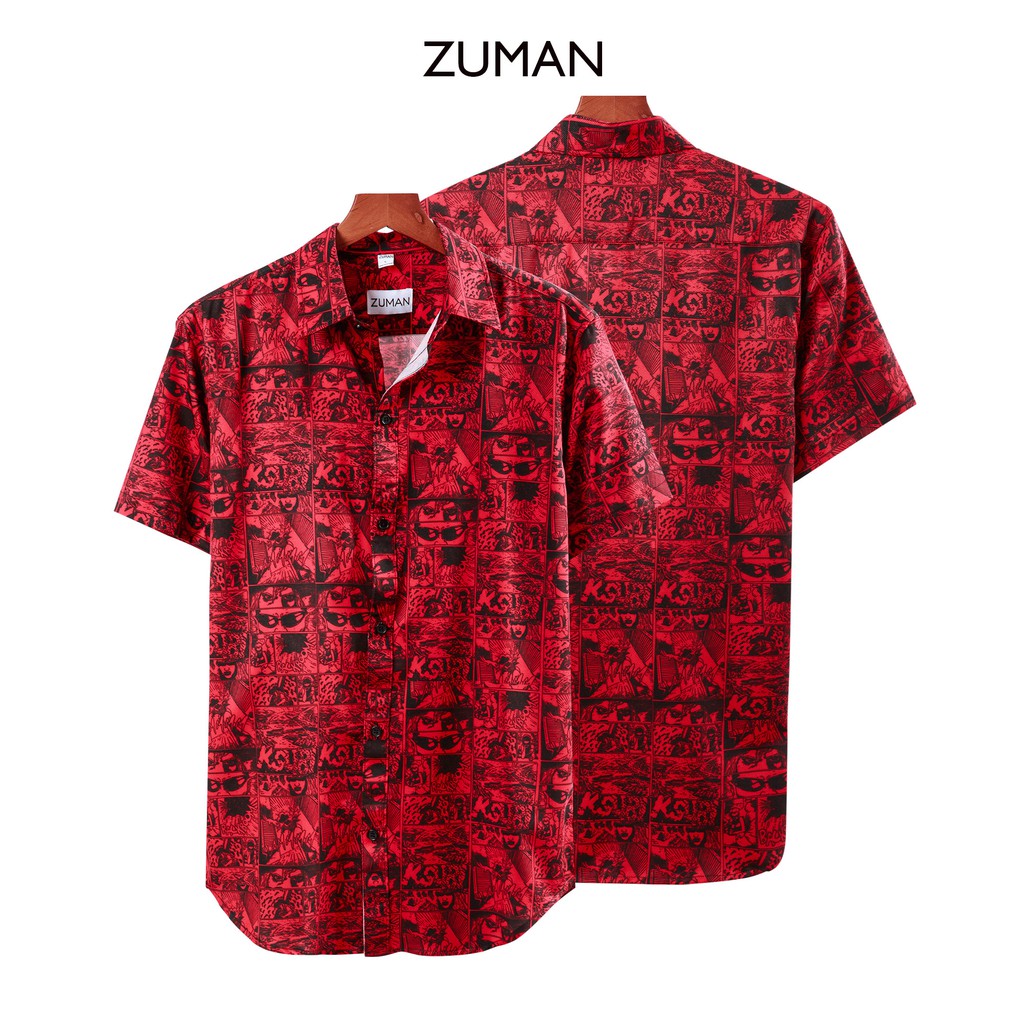 Áo sơ mi nam họa tiết Kasubi shirt ASM208 ZUMAN from suông, vải lụa vân chéo cao cấp, không nhăn, thoáng mát | BigBuy360 - bigbuy360.vn