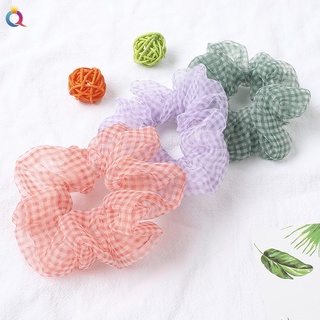 [HOT 1K]-Dây buộc tóc, cột tóc vải scrunchies chấm bi siêu đẹp