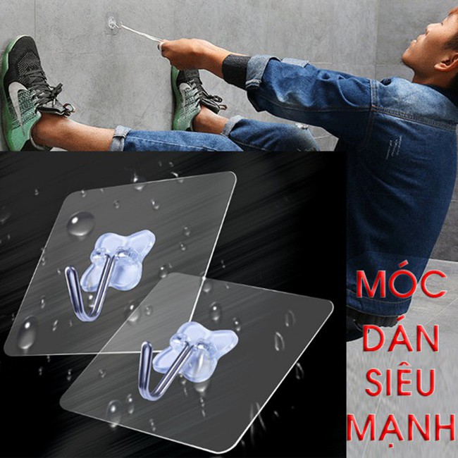 Bộ 30 móc dán tường siêu chắc...