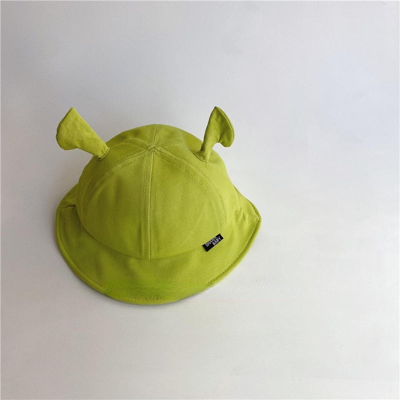 Mũ Tai Bèo Màu Xanh Lá Họa Tiết Hoạt Hình Thời Trang Xuân Thu Cho Bé