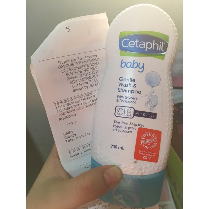 SỮA TẮM GỘI TOÀN THÂN CHO BÉ CETAPHIL BABY WASH AND SHAMPOO WITH ORGANIC CALENDULA 230ML