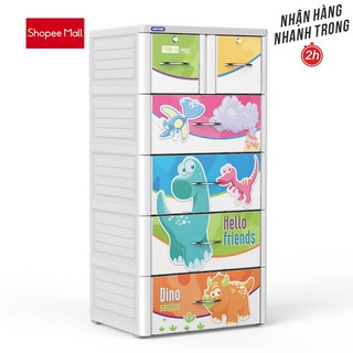 TỦ NHỰA DUY TÂN TABI M XÁM KHỦNG LONG - GIAO NHANH 2H LIÊN HỆ SHOP