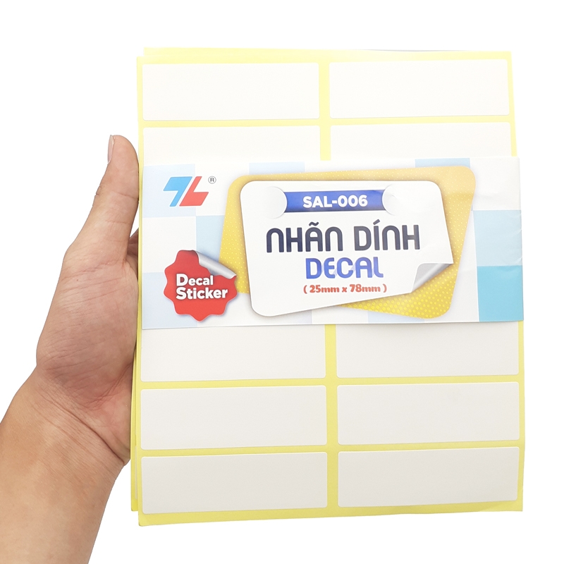 Nhãn Dính Decal SAL-006 (10 Tờ/Xấp)