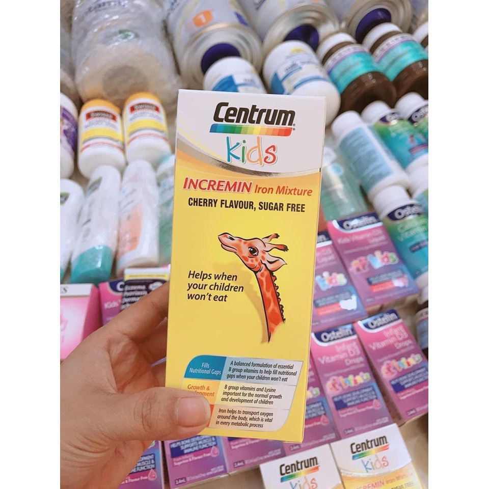 Centrum Kids - Siro dành cho trẻ biếng ăn mẫu mới date 4/2024