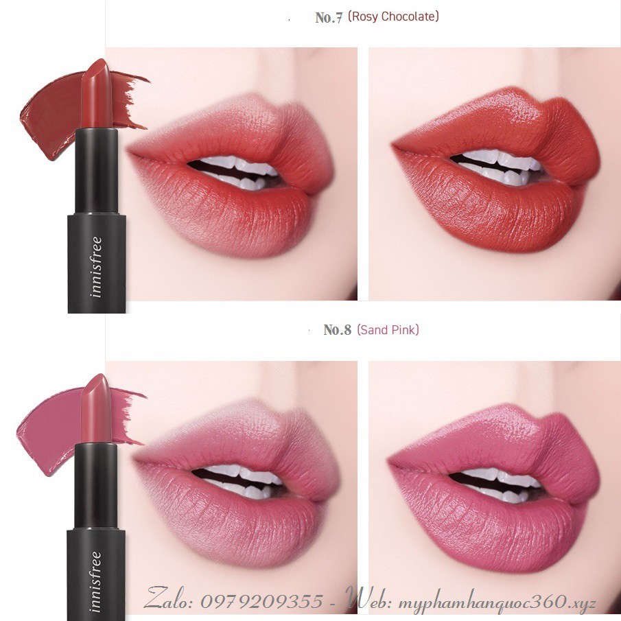 [SALE LỖ] Son Thỏi Lì Innisfree Real Fit Lipstick 3.1 g