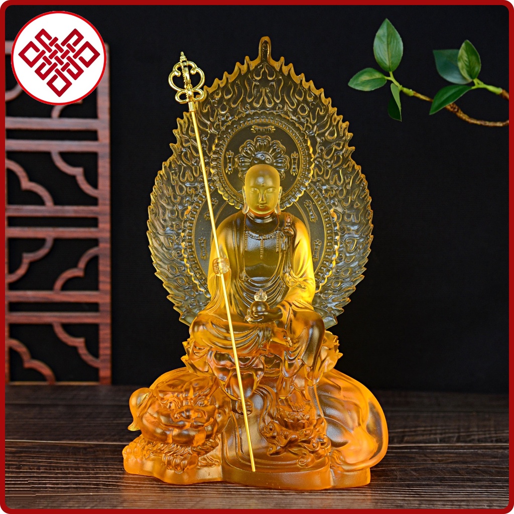 Tượng Phật Địa Tạng Vương Bồ Tát [Kim Cương Hỷ Lạc] Lưu Ly