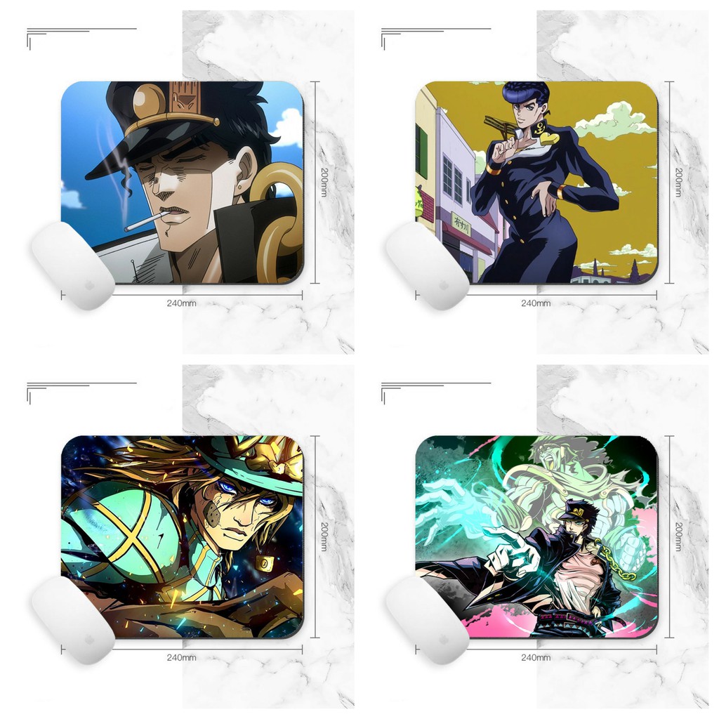 Miếng lót chuột IN HÌNH JoJo's bizarre adventure Cuộc phiêu lưu bí ẩn anime chibi tiện lợi xinh xắn