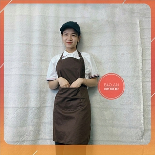 Combo Tạp Dề + Nón Nửa Đầu  Phục Vụ Cafe