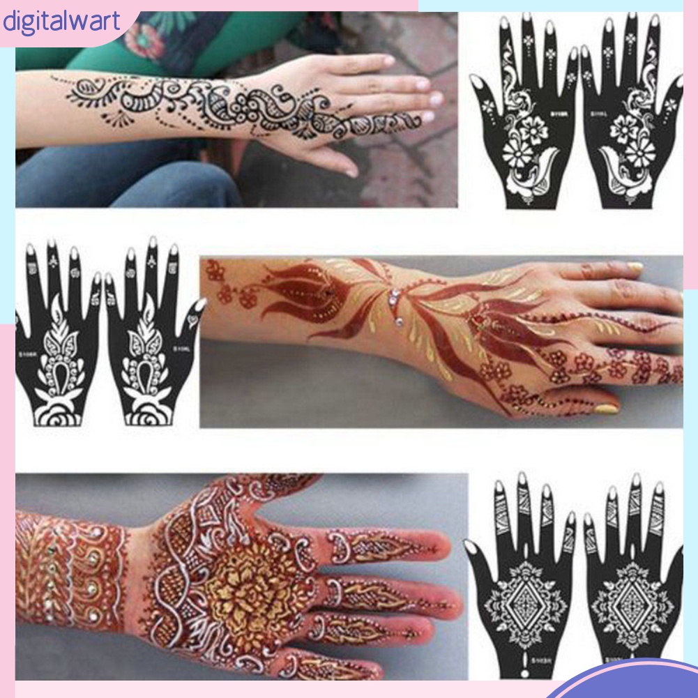 Hình Xăm Tạm Thời Henna Ấn Độ Độc Đáo