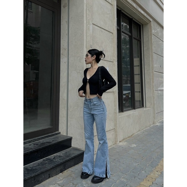Quần loe ống xẻ attract Rocky