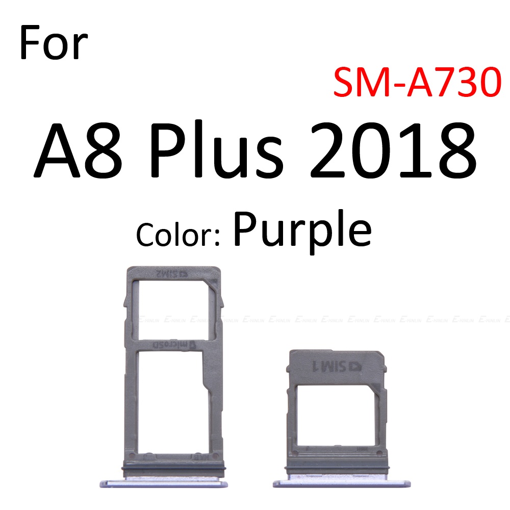 Khay Đựng Sim / Thẻ Nhớ Micro SD Cho Samsung Galaxy A8 A6 Plus 2018 A530 A730 A600 A605