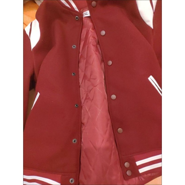 Áo khoác Varsity Teddy Chần bông Unisex chất đẹp