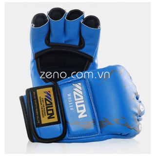 Găng tay đấm bao cát MMA/ Boxing Wolon (xanh)