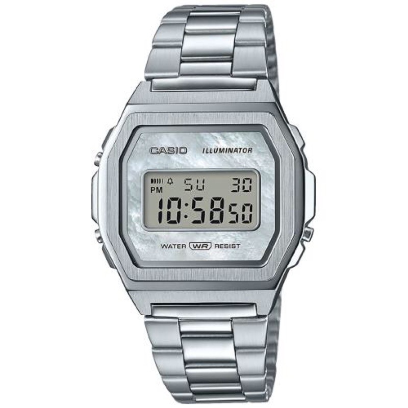 Đồng hồ nam/nữ Casio A1000D-7EF dây thép chính hãng