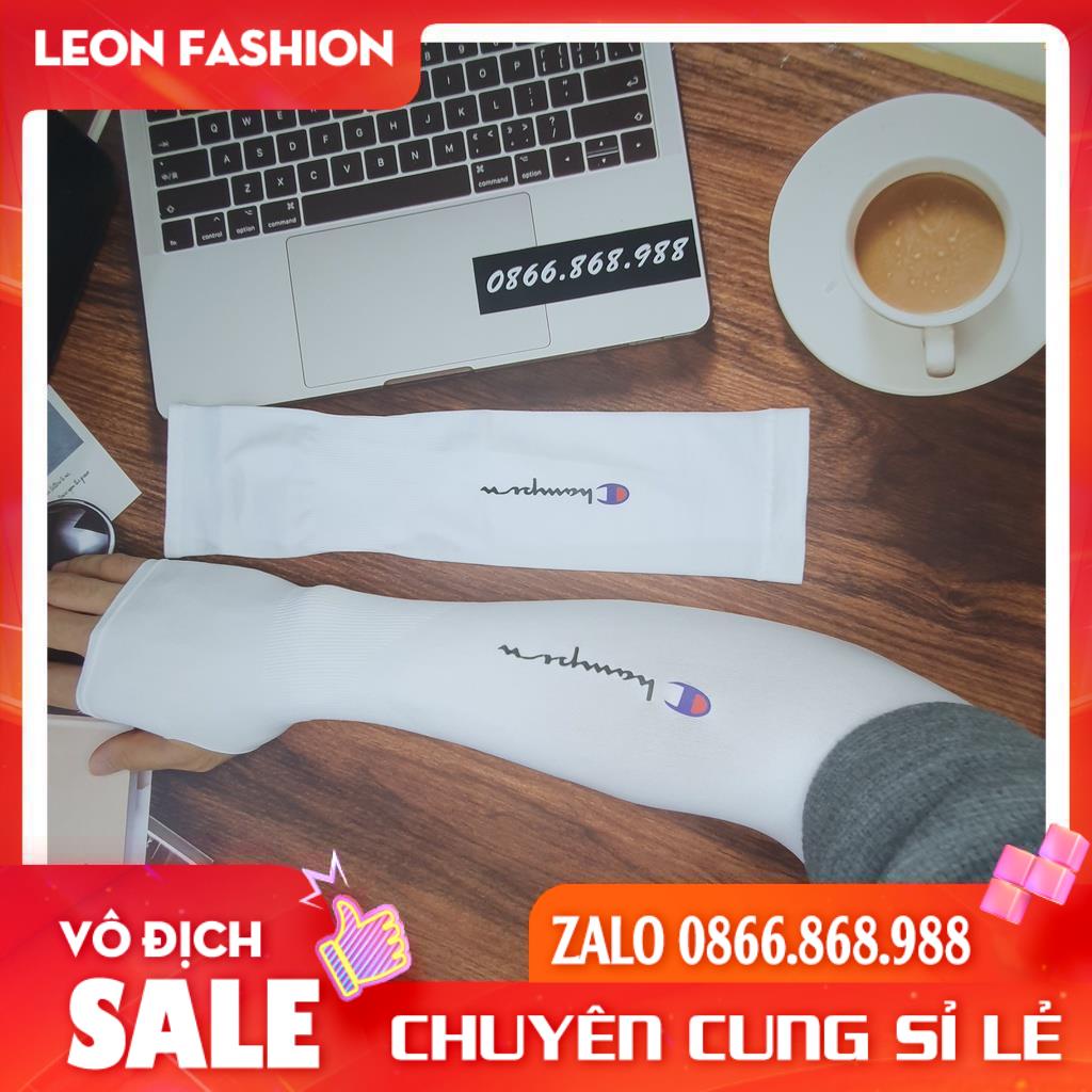 Ống Tay Chống UV IN LOGO Găng tay đi nắng mùa hè vải co dãn 4 chiều, làm mát da - Giảm 5*C khi sử dụng