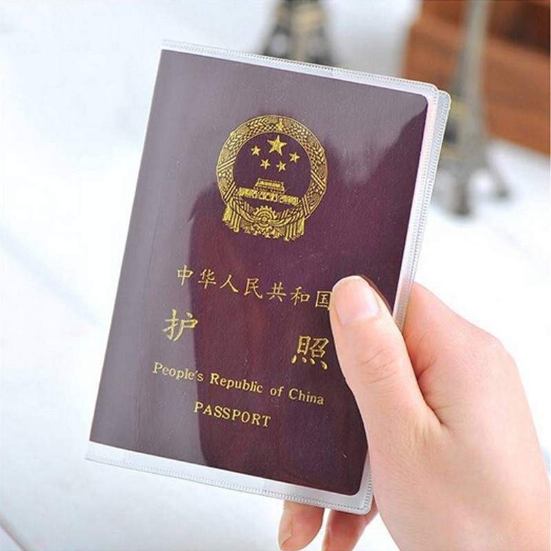 Transparent Cover Holder Waterproof Case Organizer Id Card Travel Protector