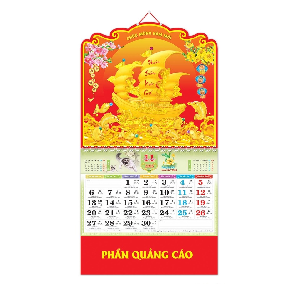 LỊCH Gắn Bìa THÁNG  NGẪU NHIÊN